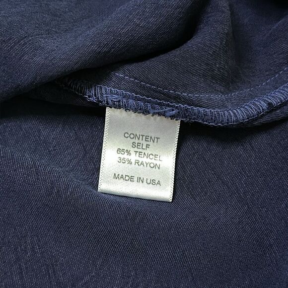 Maven West Peplum Navy Blue Tank Size XS - Picture 10 of 10